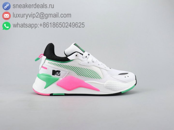 Puma RS-X Reinvention MTV Limited Unisex Trainer Running Shoes White Pink Size 36-45